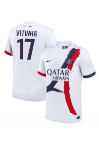 Paris Saint-Germain Vitinha #17 Voetbaltruitje Uit tenue 2024-25 Korte Mouw